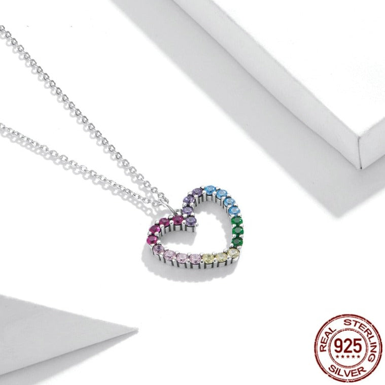 Collana "Rainbow Heart"